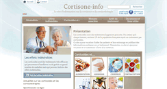 Desktop Screenshot of cortisone-info.fr